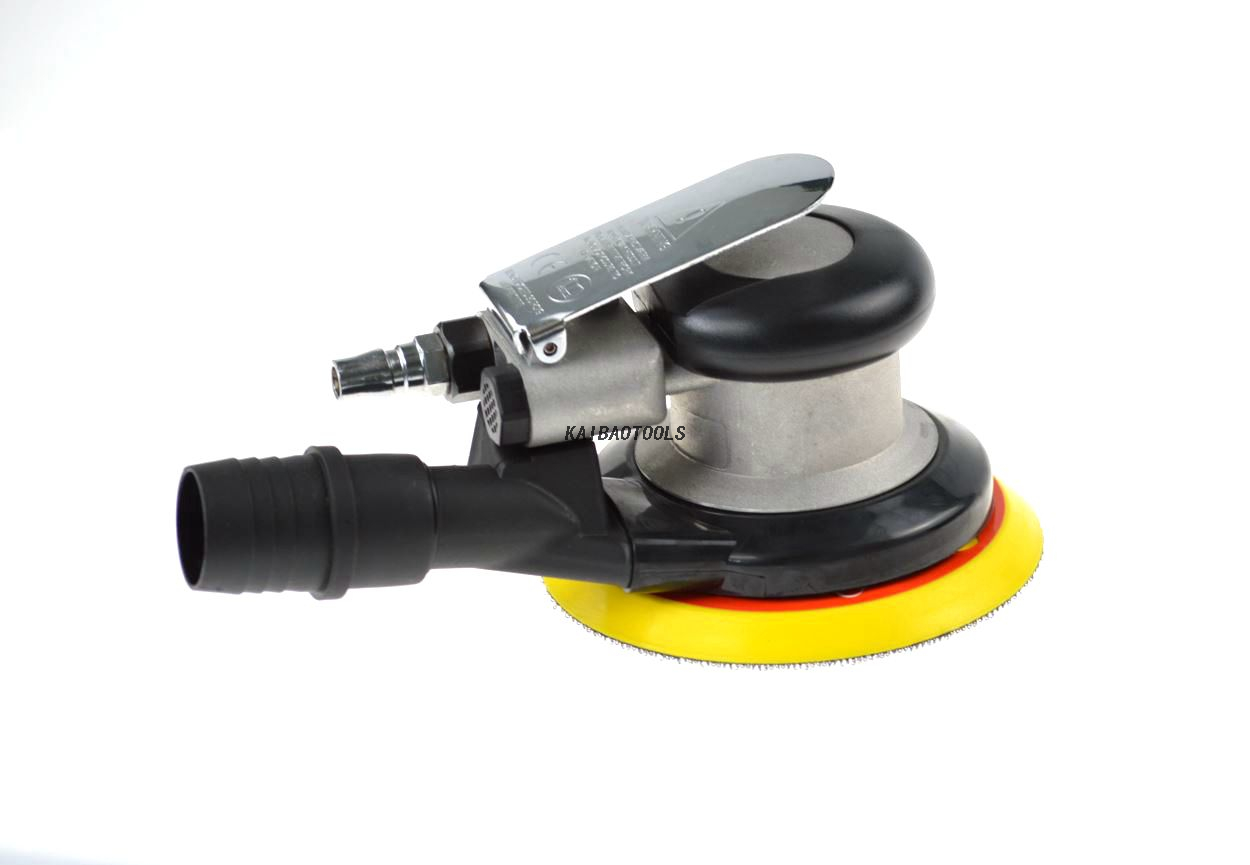 Almohadilla de lijado de 150 mm Lijadora neumática de vacío central con órbita de 5 mm